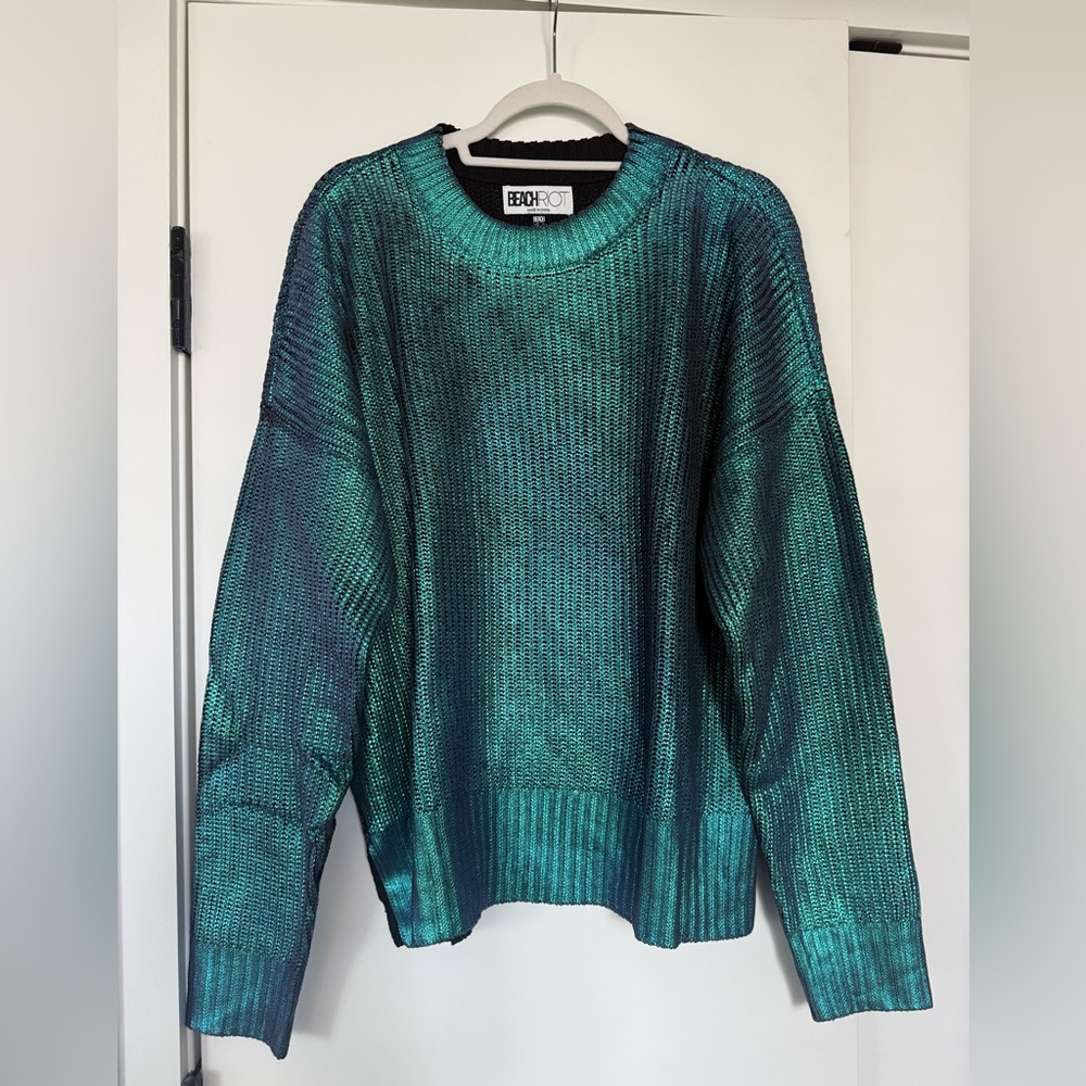 Beach Riot Callie Shimmer Sweater